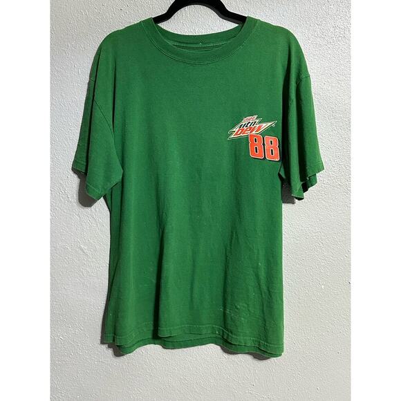 Nascar Dale Earnhardt Jr. Diet Mountain Dew Green T-Shirt Size XL - Picture 2 of 3